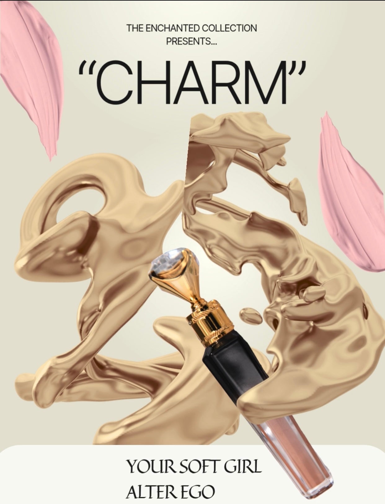 "CHARM" PINKY NUDE LIP GLOSS